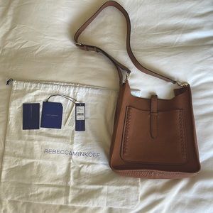 Rebecca Minkoff Unlimed Feedbag with Whipstitch - Almond